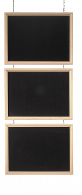 Blackboard tavle Trio, 43x120(43x32), Trehvit