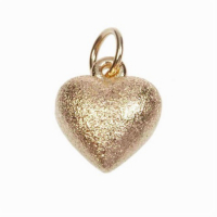 Golden Heart anheng hjerte med stålkjede