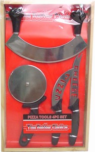 Pizza Bestikksett i 4 deler Gavepakning   