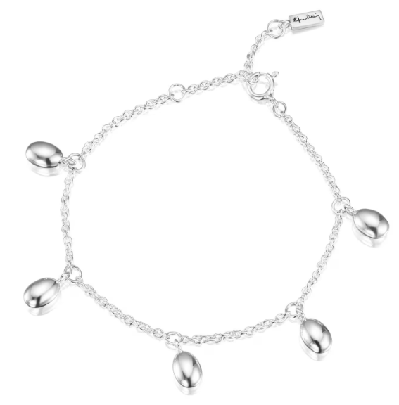 Love Beads Plain Bracelet Silver Efva Attling