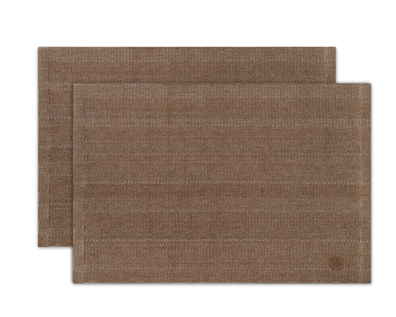 Herringbone Spisebrikke Walnut 2 pk