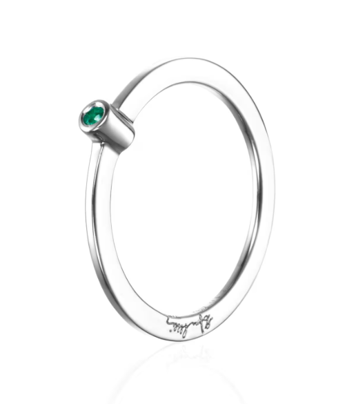 Micro Blink ring grønn smaragd
