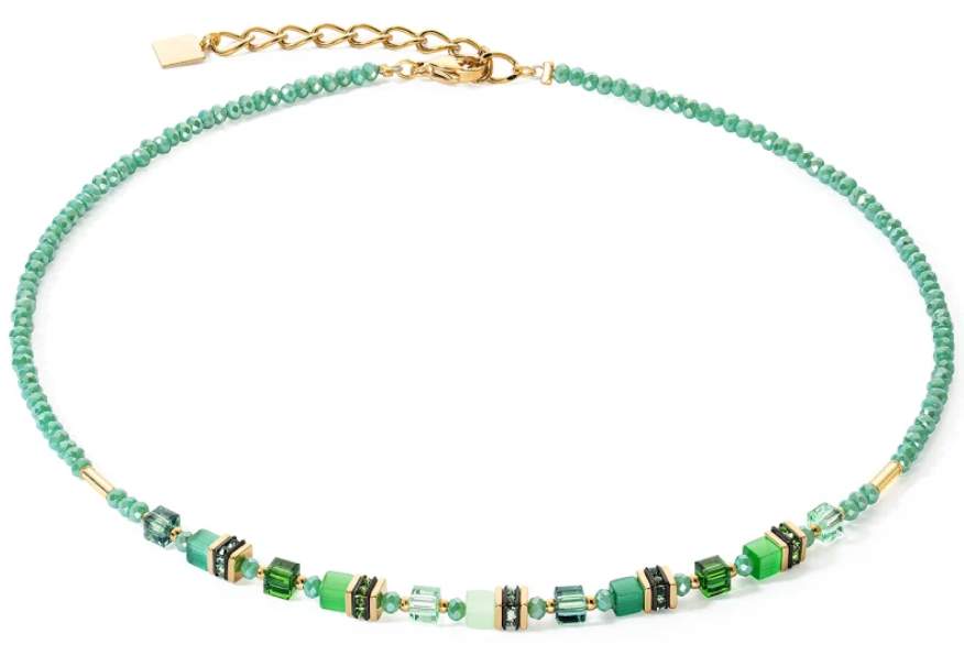 0500 Coeur De Lion Necklace Mini Cubes Green