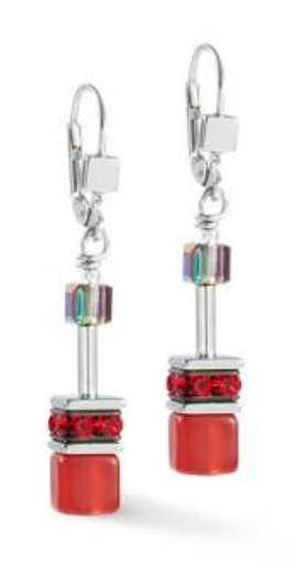 0312 Coeur De Lion Earrings Red