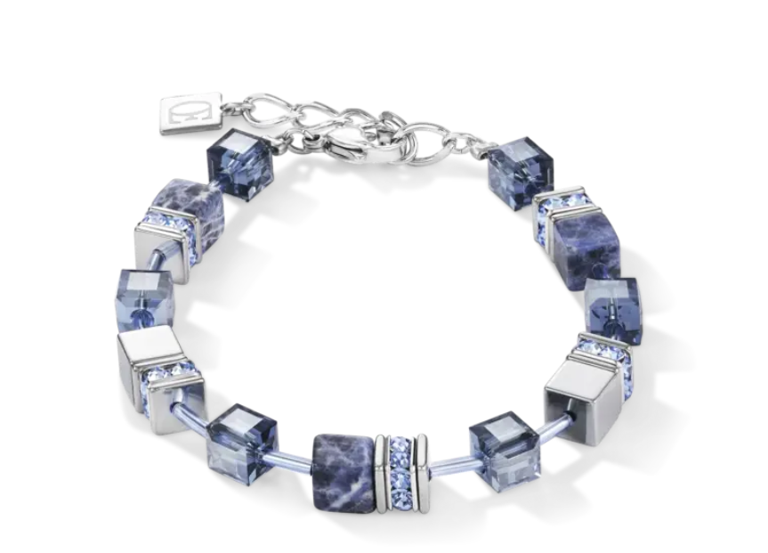 0700 Coeur De Lion Bracelet Sodalite & Haematite Blue