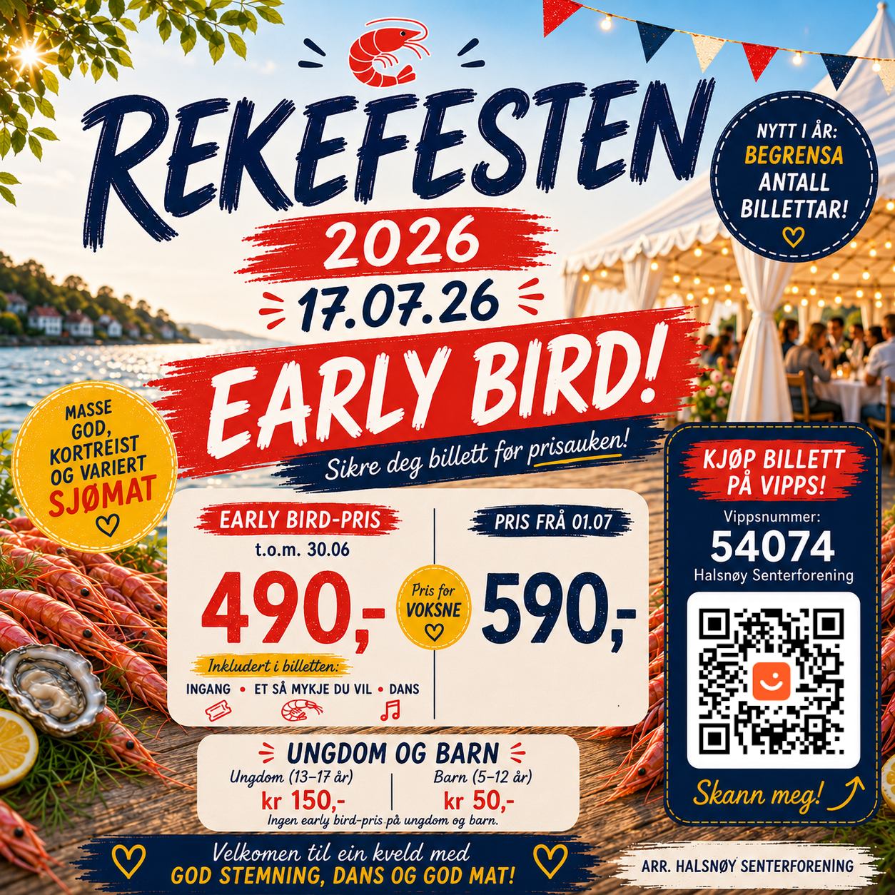 Rekefesten 2026 Early Bird-plakat