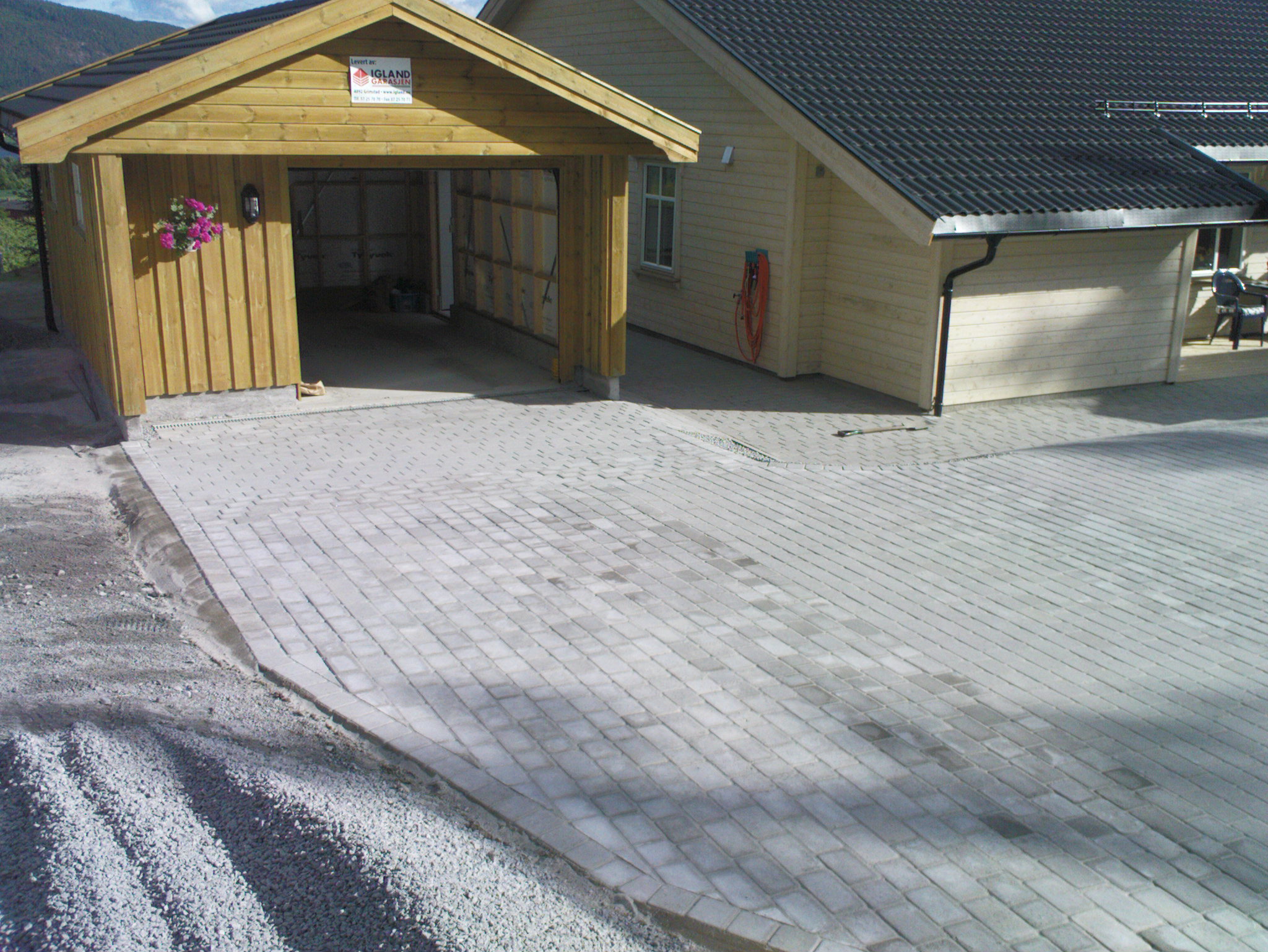 Terrasse hagearbeid