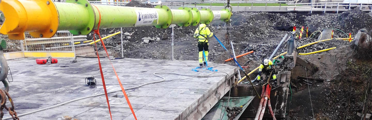 Betongsaging utført av Østfold Betongsaging AS