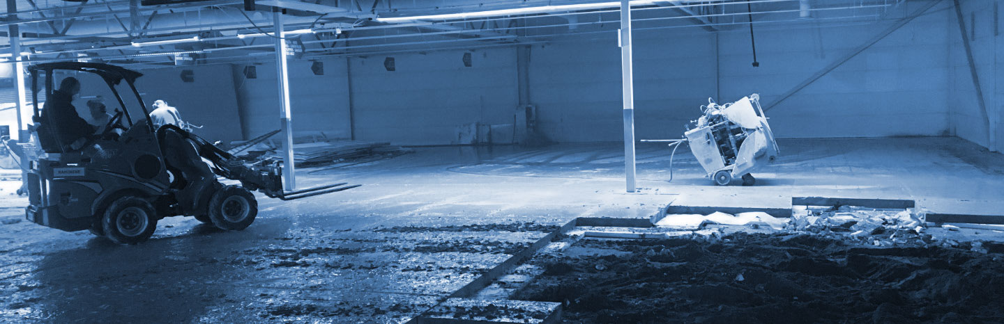 Betongsaging utført av Østfold Betongsaging på Coop Extra Yven
