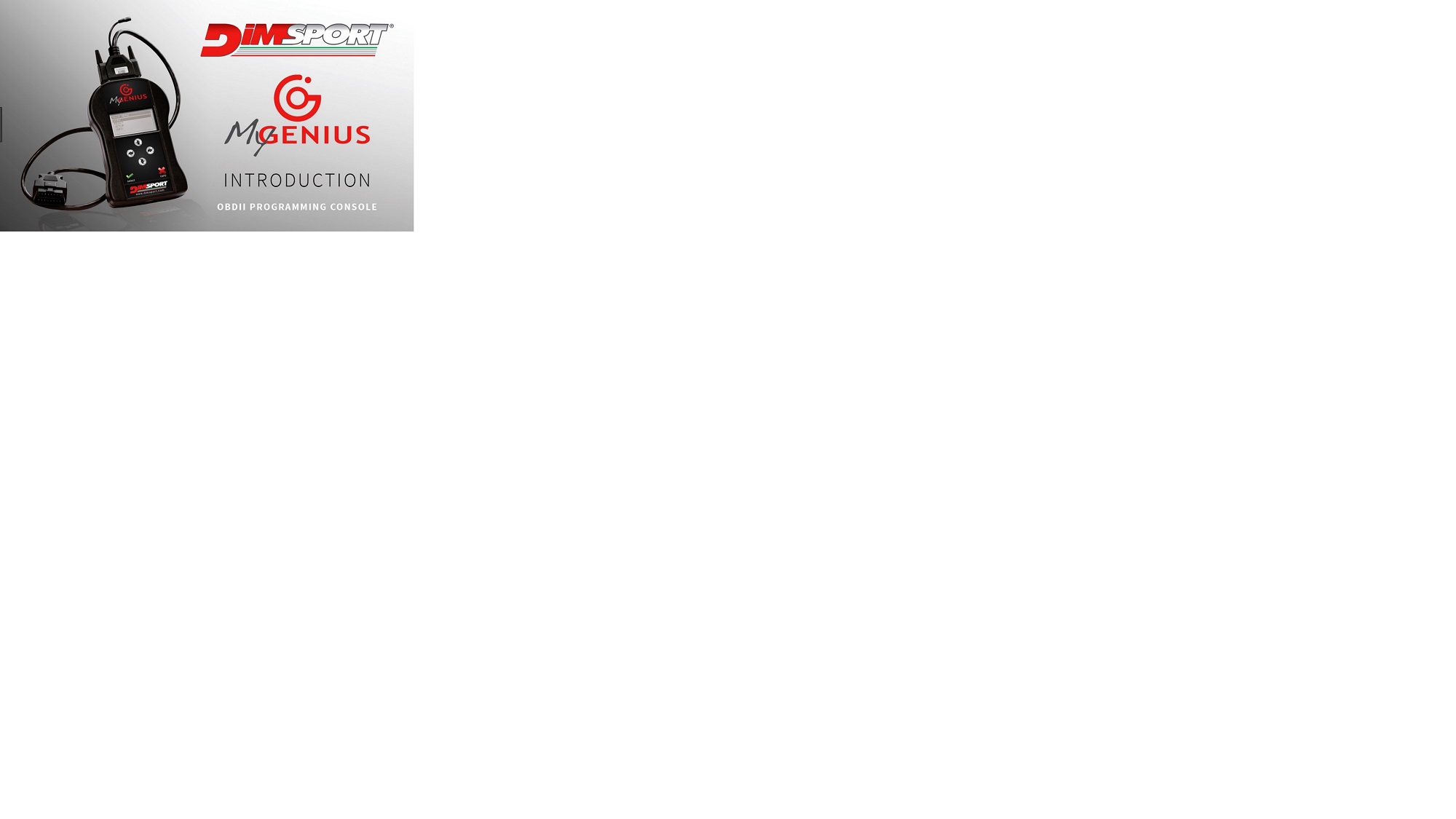 MyGenius OBD2 programeringsboks – se video