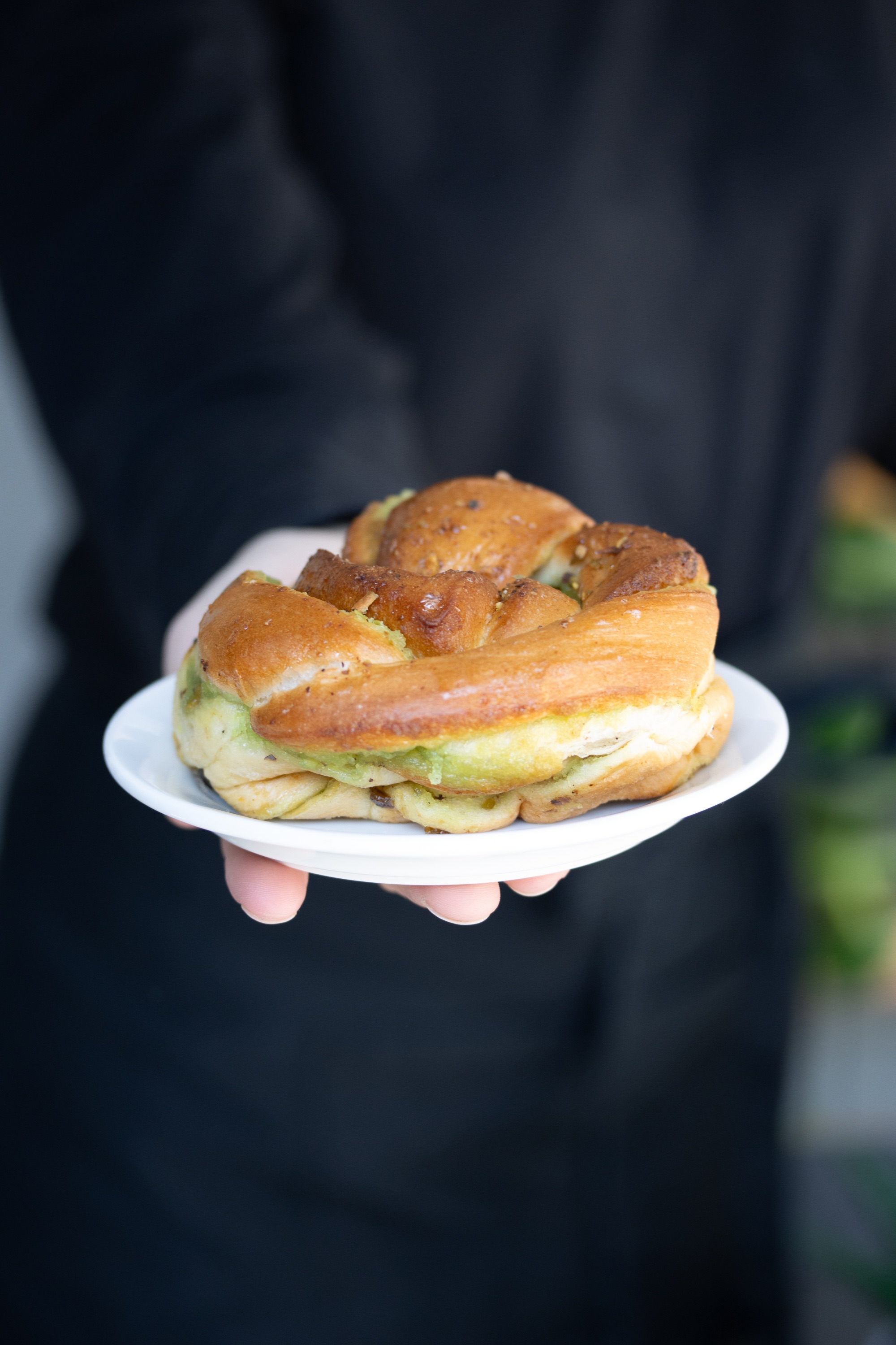 Pistasjkrans med honningglasur