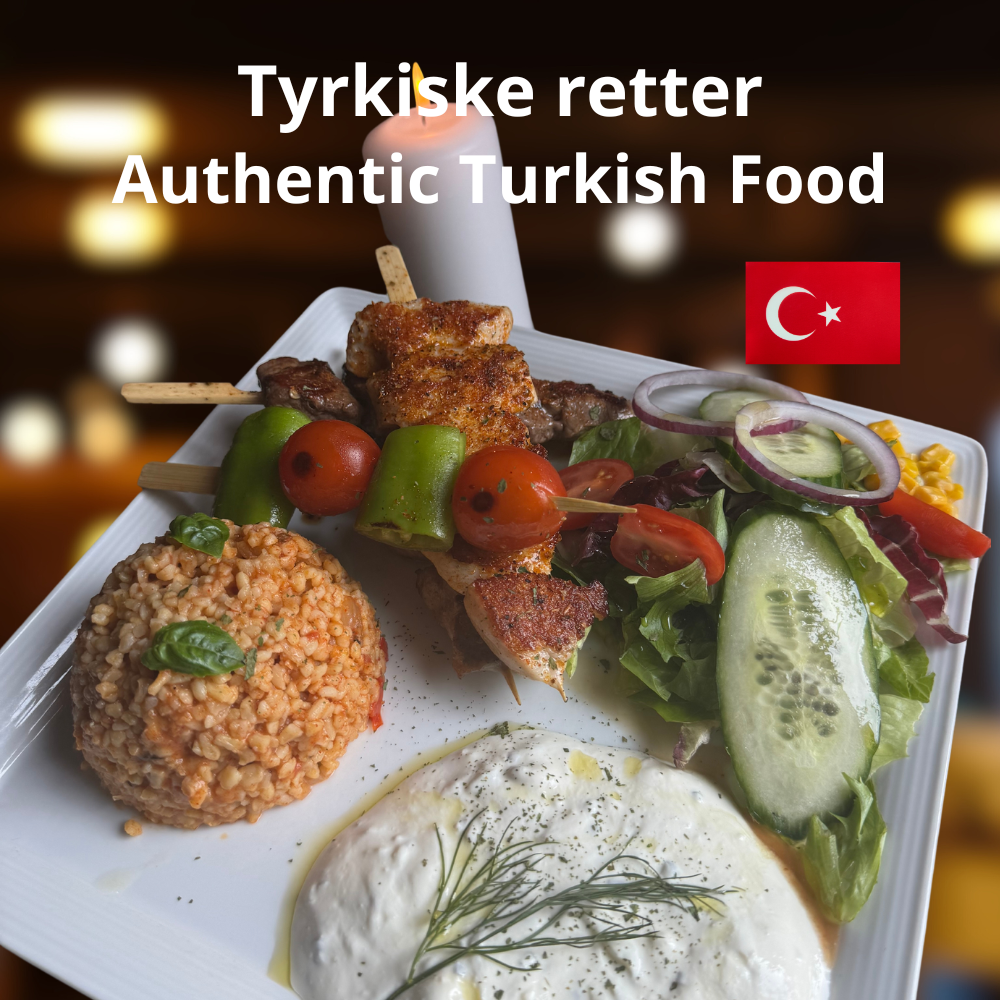 Tyrkiske retter hos Cafe Toscana – kebab, moussaka og mix grill