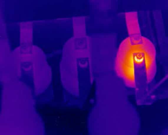 IR-bilde (termografi) av samme anlegg