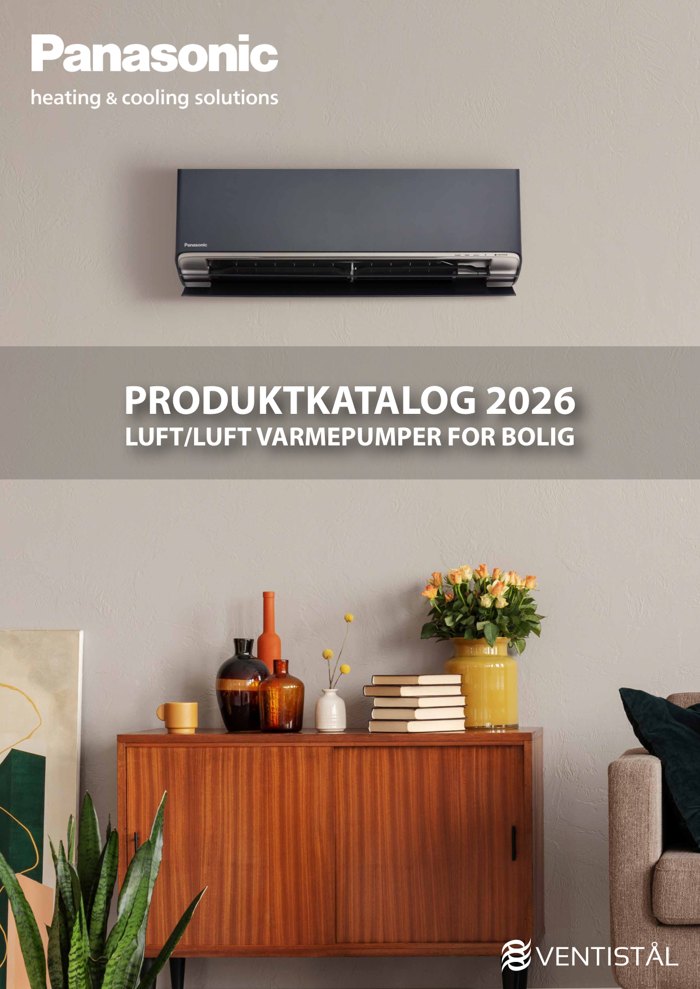 Forsiden av Panasonic produktkatalog 2026