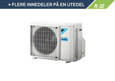 Daikin Multi R-32 varmepumpe – miljøvennlig multi-split system med R-32 kuldemedie, én utedel for opptil 5 innedeler