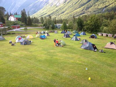 Teltplass med masse flott plass