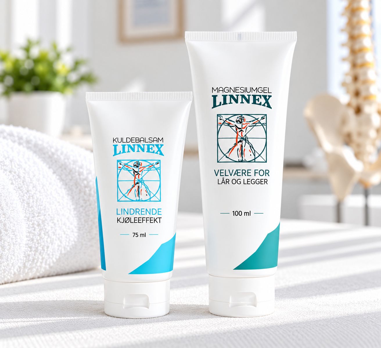 Linnex Kuldebalsam og Linnex Magnesiumgel
