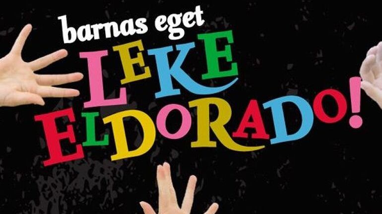 Lekeland med trampoliner og sklier