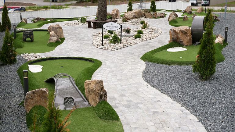 Minigolfbane ved Totenbadet