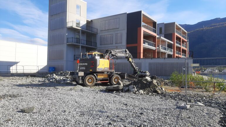 Tomteutgraving – graving av tomt til bolig eller næringsbygg