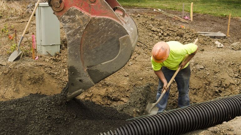 Tomteutgraving - graving av tomt