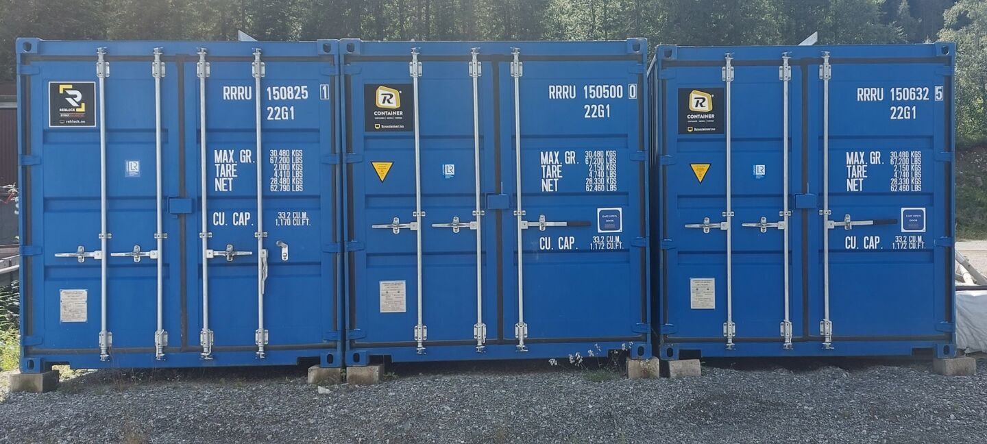 Utleie av lagercontainer i Hallingdal