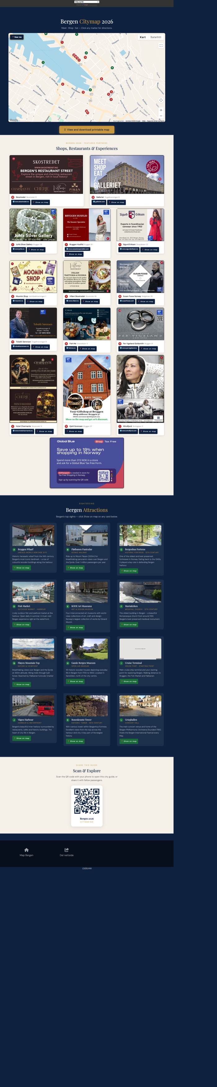 Skjermbilde av citymap.no