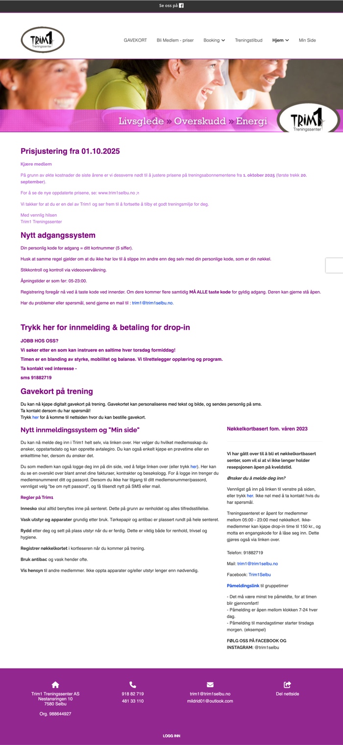 Trim 1 Selbu gammel nettside