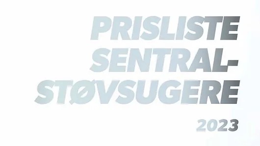 Prisliste sentralstøvsugere CVC 2023