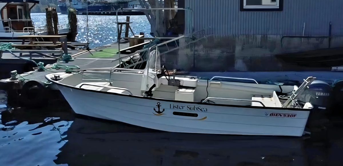 Båt til utleie ved Lyngdal Sjøbase