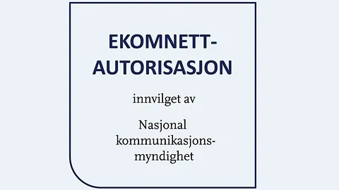 Ekomnett autorisasjon ENA 9693 – Nasjonal kommunikasjonsmyndighet