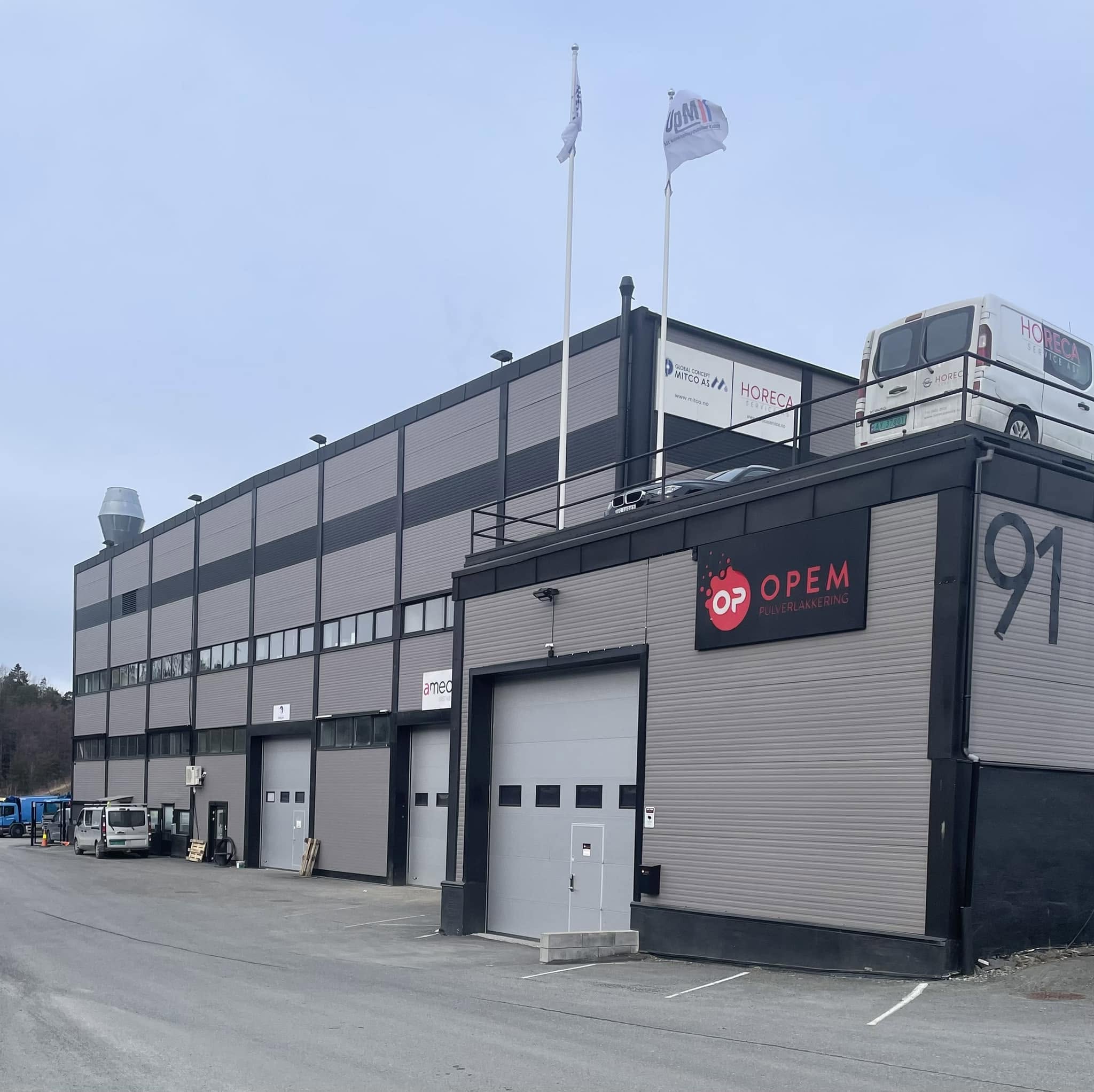 Opem Pulverlakkerings lokaler i Årvollskogen 91, Moss