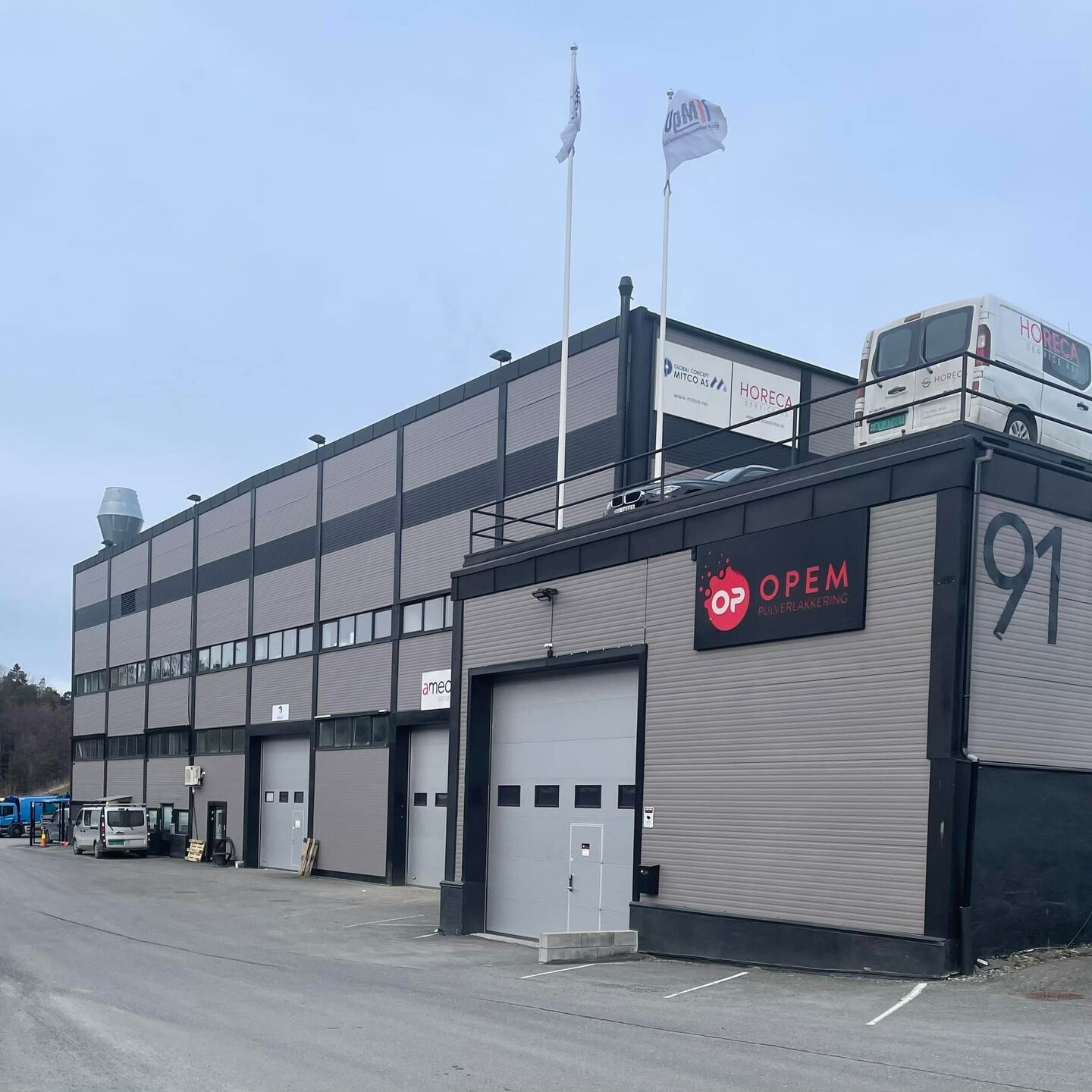 Opem Pulverlakkerings lokaler i Årvollskogen 91, Moss