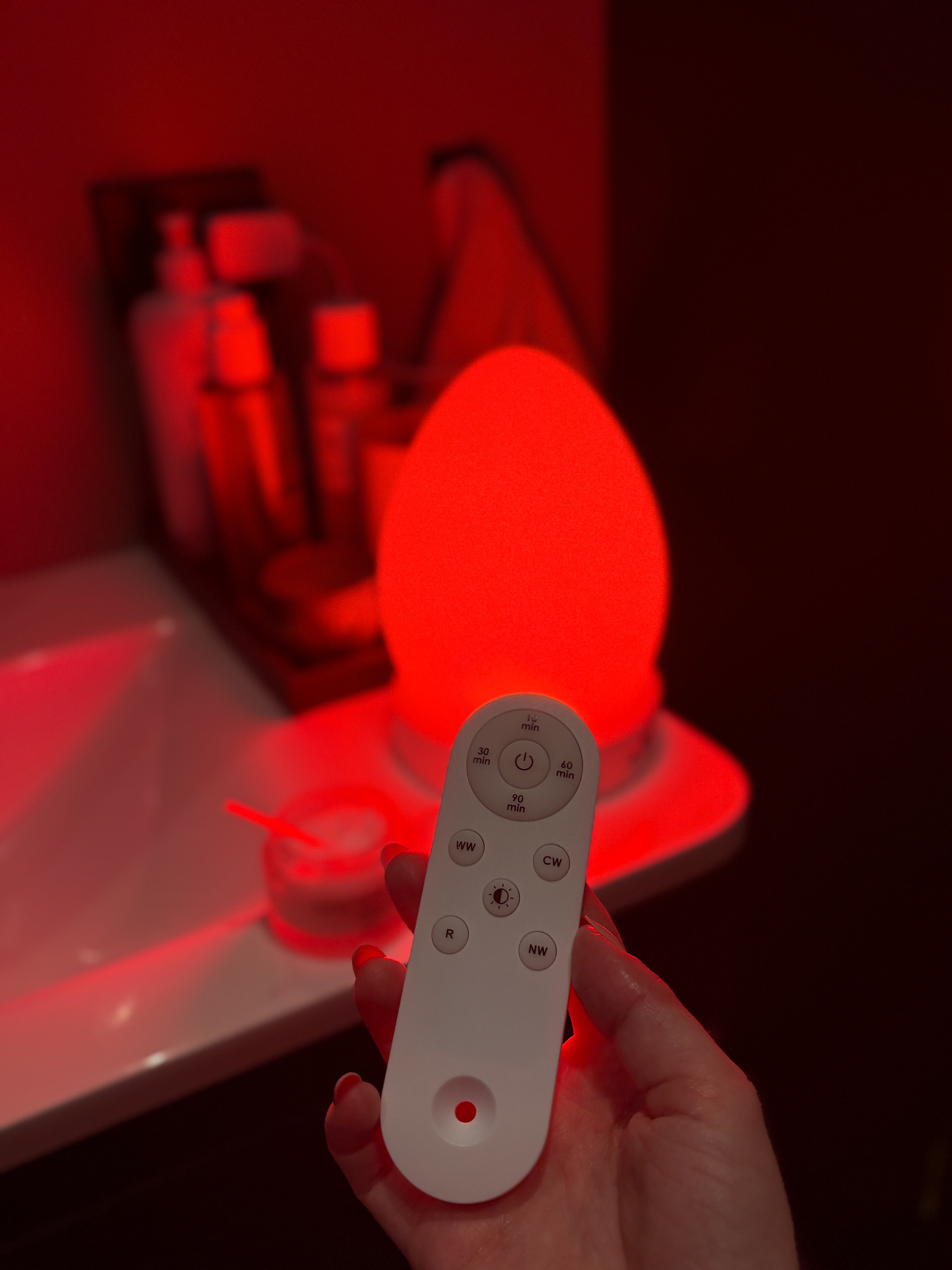 Redly Care Lampen med rødt lys