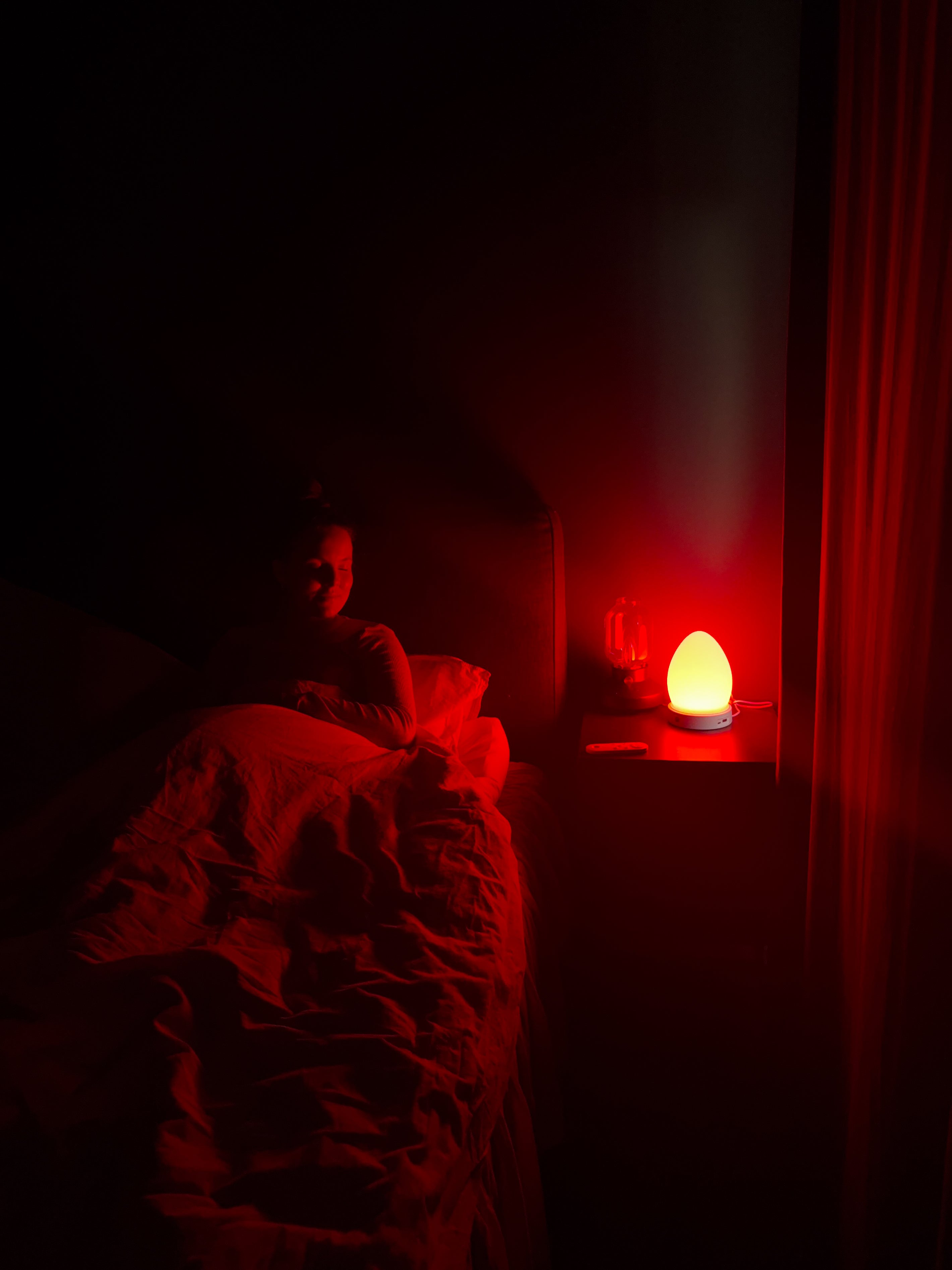 Redly Care Lampen på nattbordet