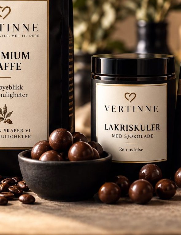 Vertinne lakriskuler med sjokoladetrekk
