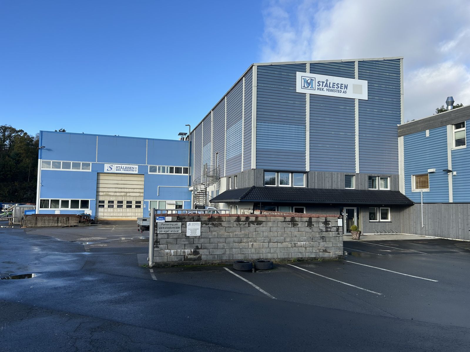 Verkstedbygget til Stålesen Mek. Verksted AS i Industriveien 10 i Vanse