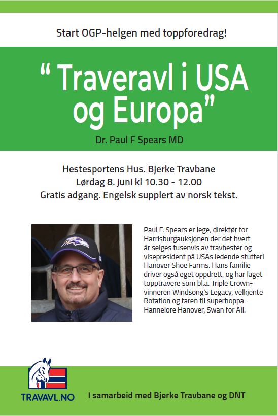 Avlsforedrag lørdag 8. juni!