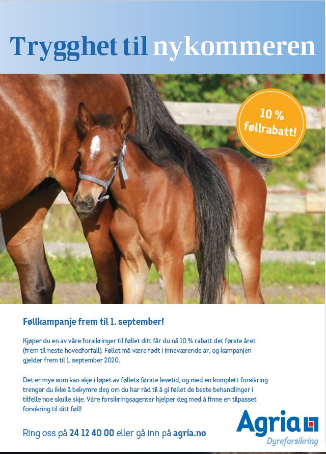 Rabattavtale på hesteforsikring hos Agria