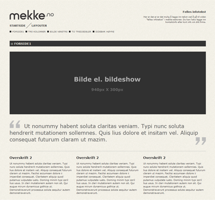 Minimalistisk mal