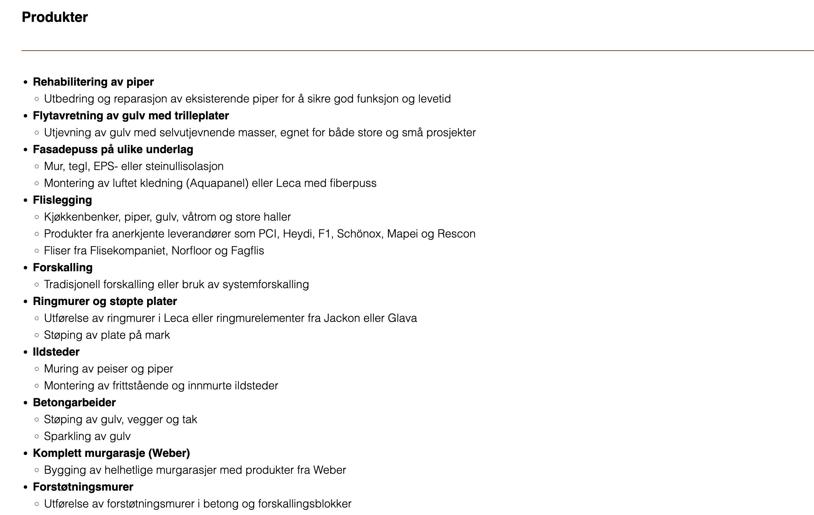 Demo 1 – slik siden så ut før modernisering