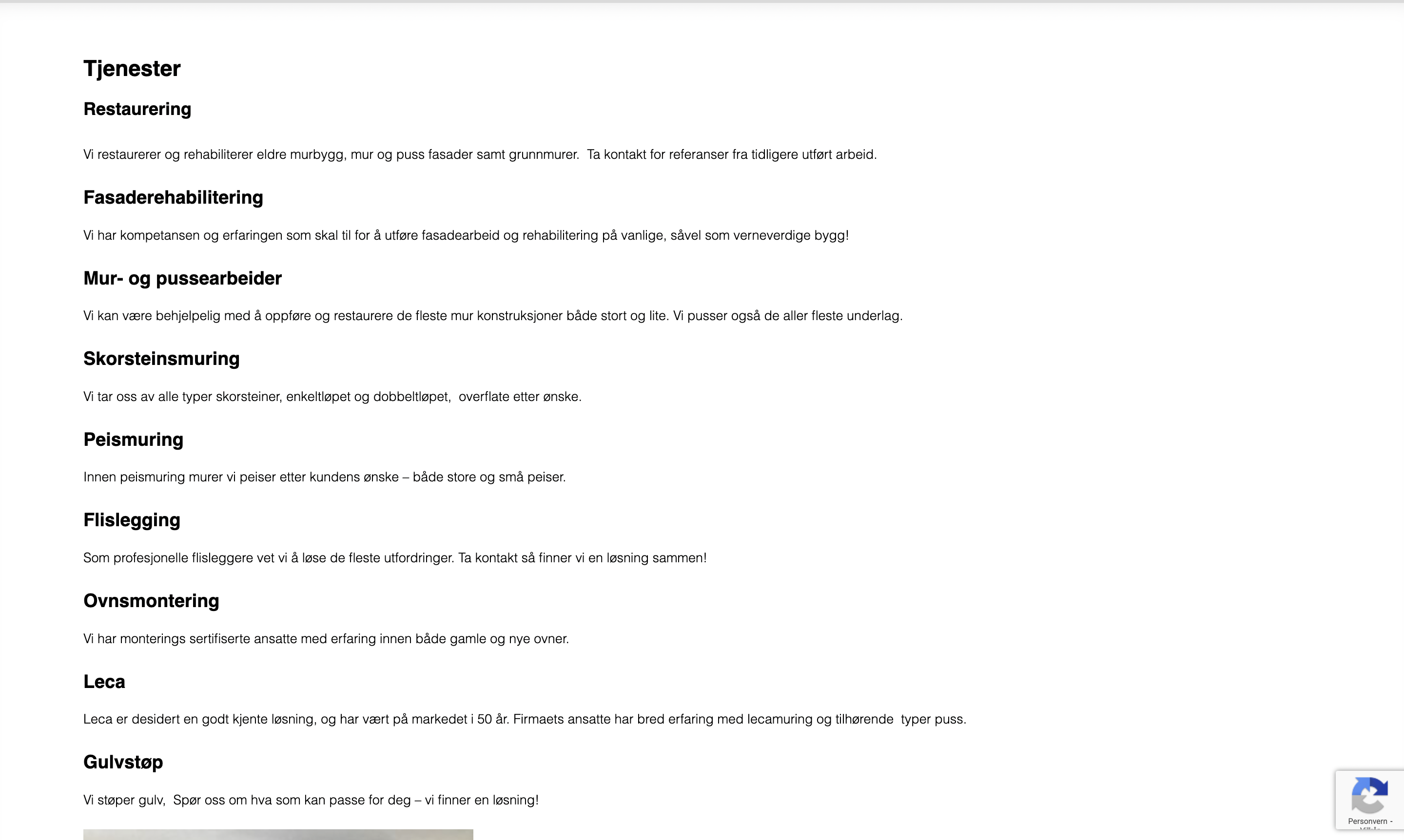 Demo 3 – side med kun stikkord som utgangspunkt