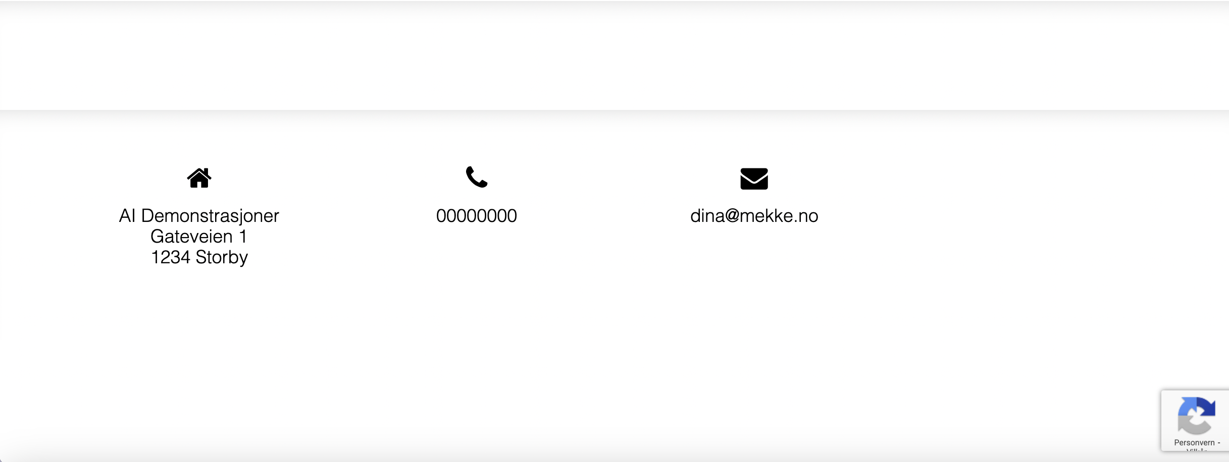 Demo 4 – tom eller enkel side før AI-forsideforslag