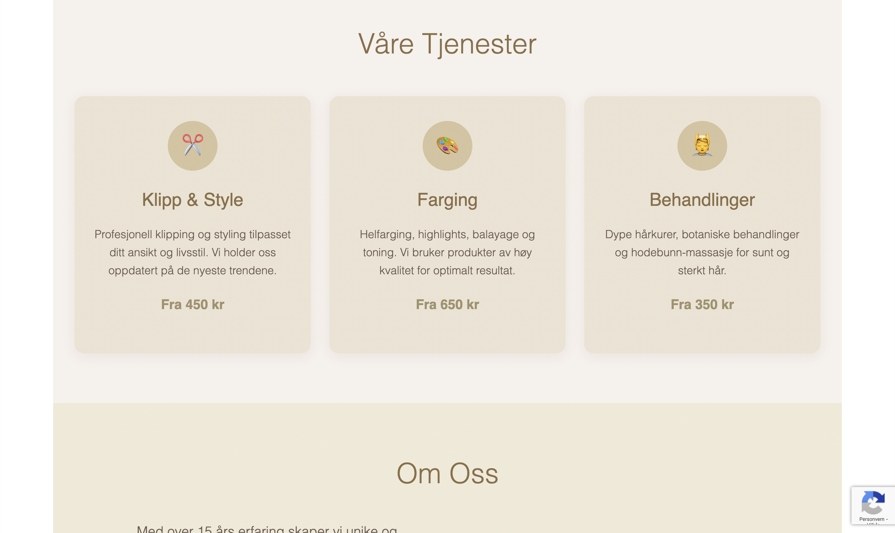 Demo 5 – forside uten bilder integrert
