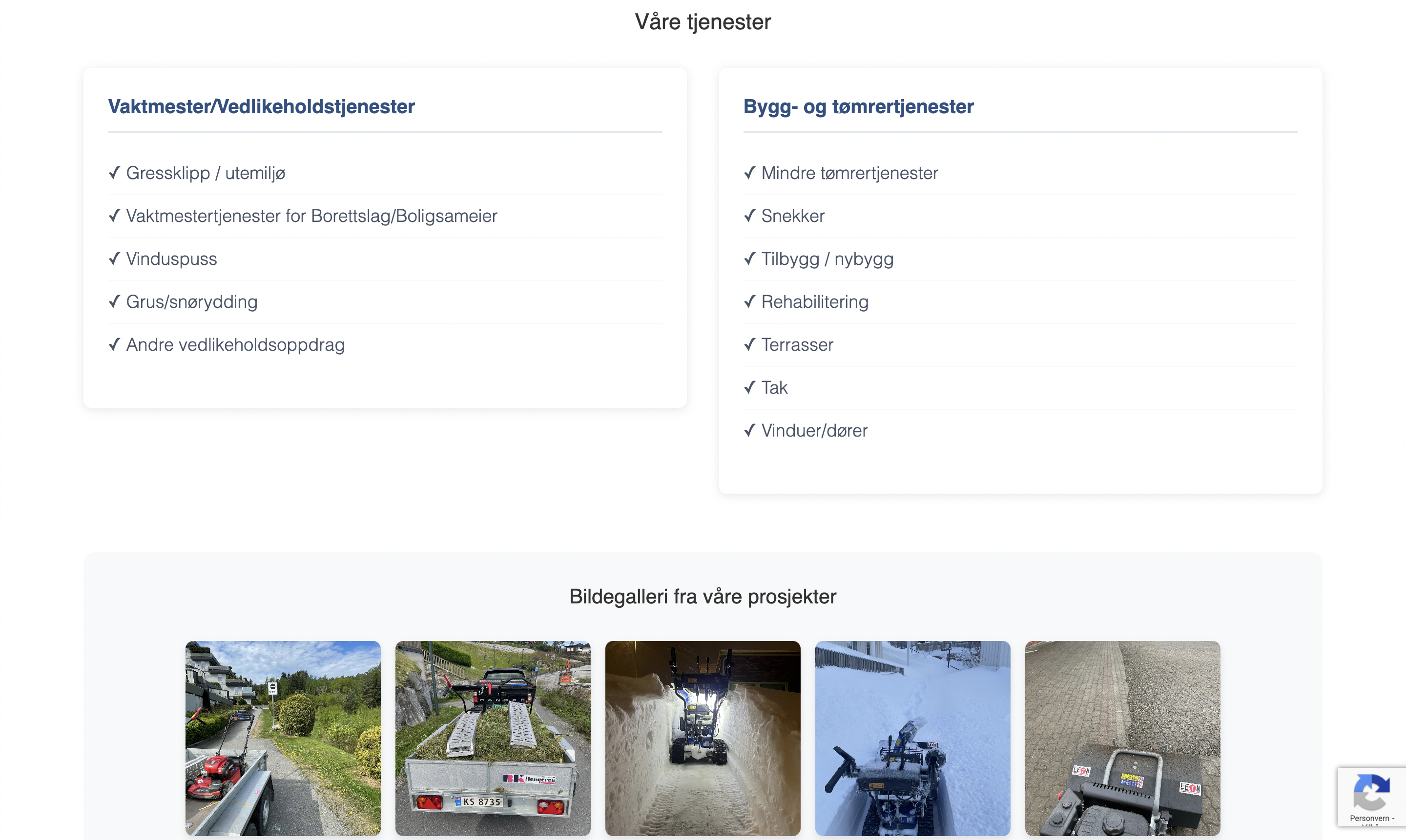 Demo 9 – ryddig og strukturert side med bokser etter AI-behandling