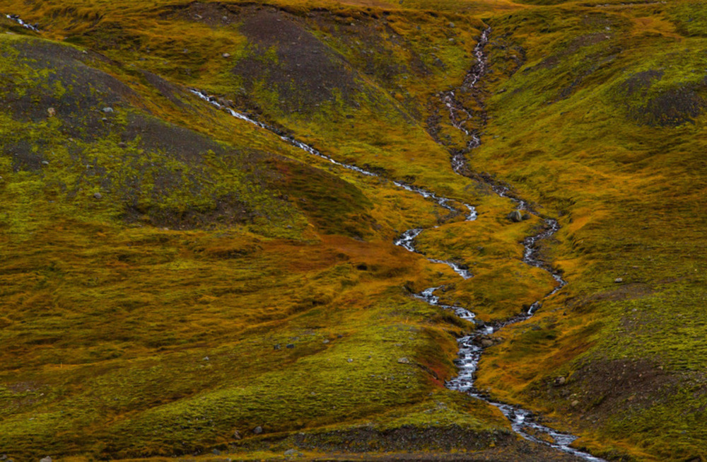 Islandsk natur. 
Foto Geir Lundli