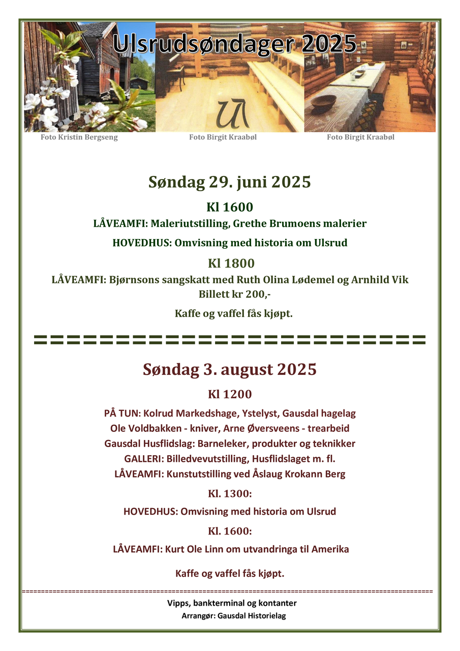 Ulsrudsøndag 2025