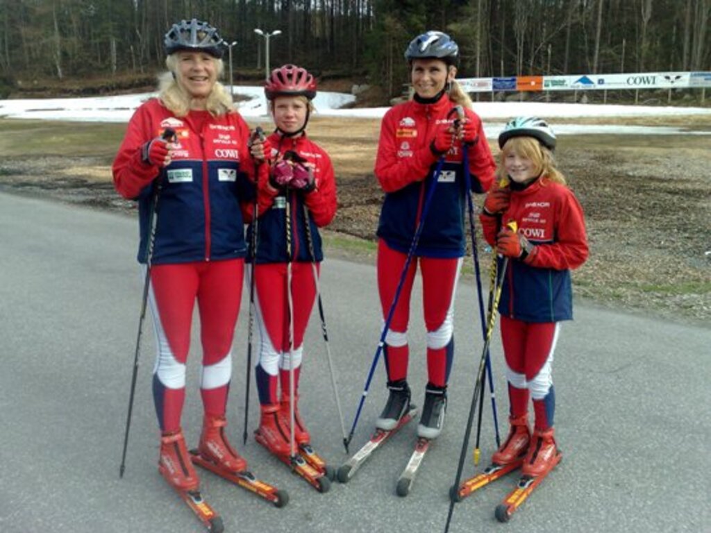 Rulleskistart for jentene!