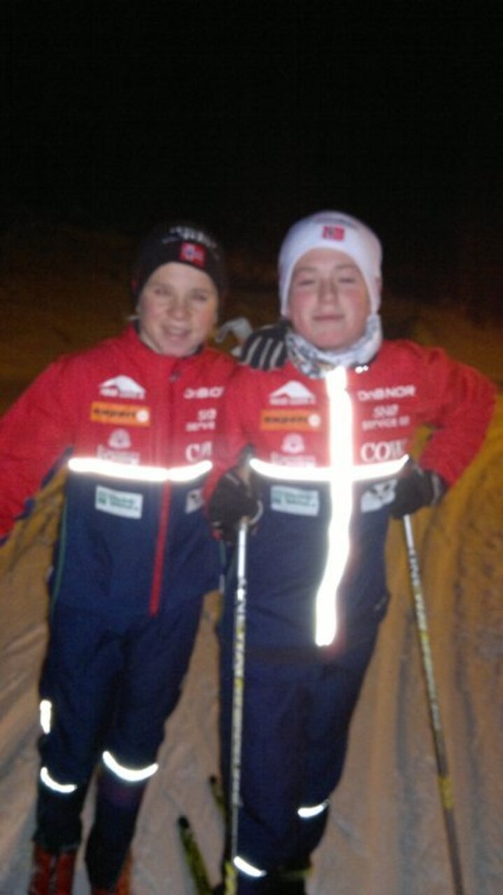 Strålende treningskveld på ski!