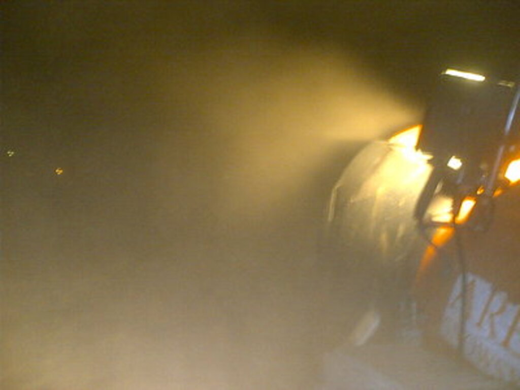 Sn&oslash;produksjon p&aring; stadion i natt